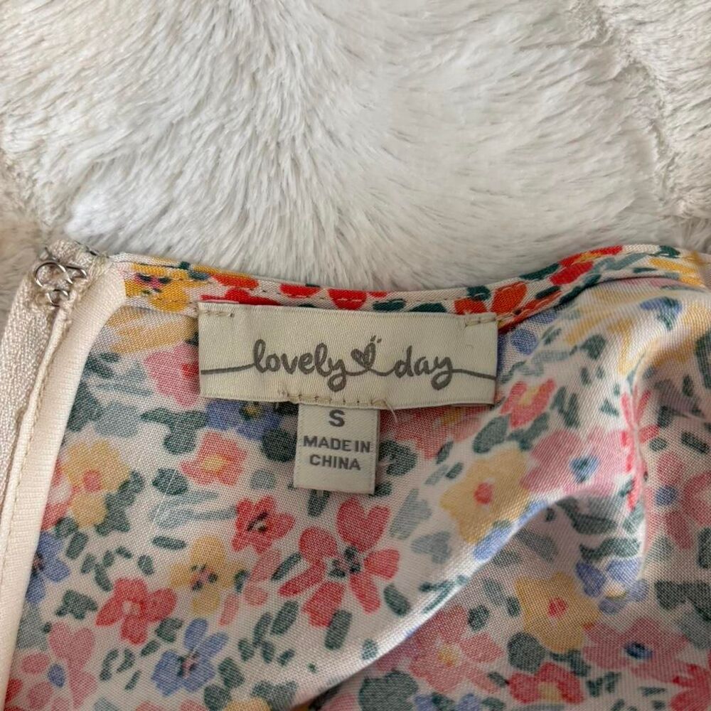 Floral Mini Dress Cottagecore Coquestte Y2K NEW - Picture 4 of 4